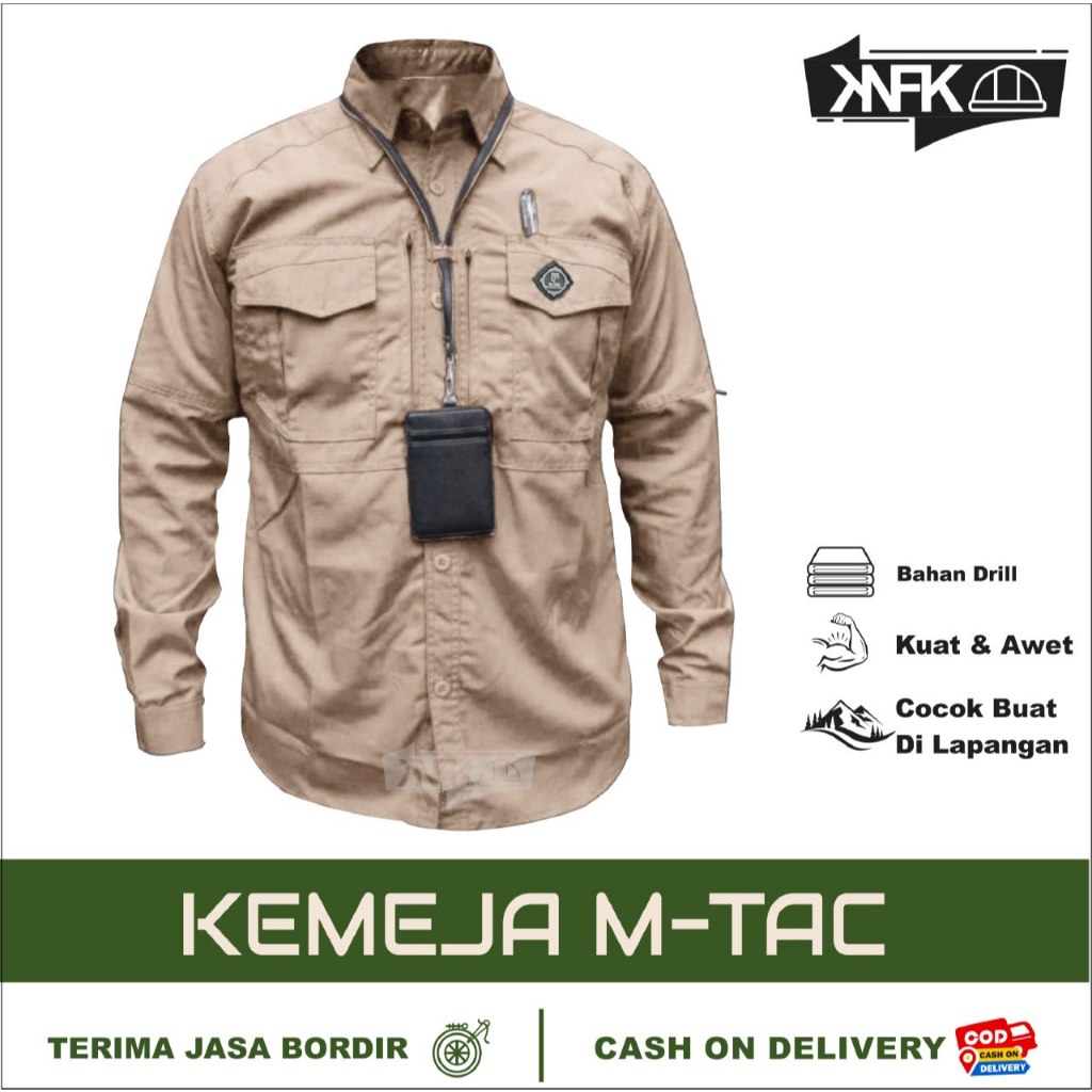 Grosir Kemeja Tactical M-TAC Cocok untuk Reskrim dan BUMN juga Lapangan Bahan Drill Bisa CUSTOM