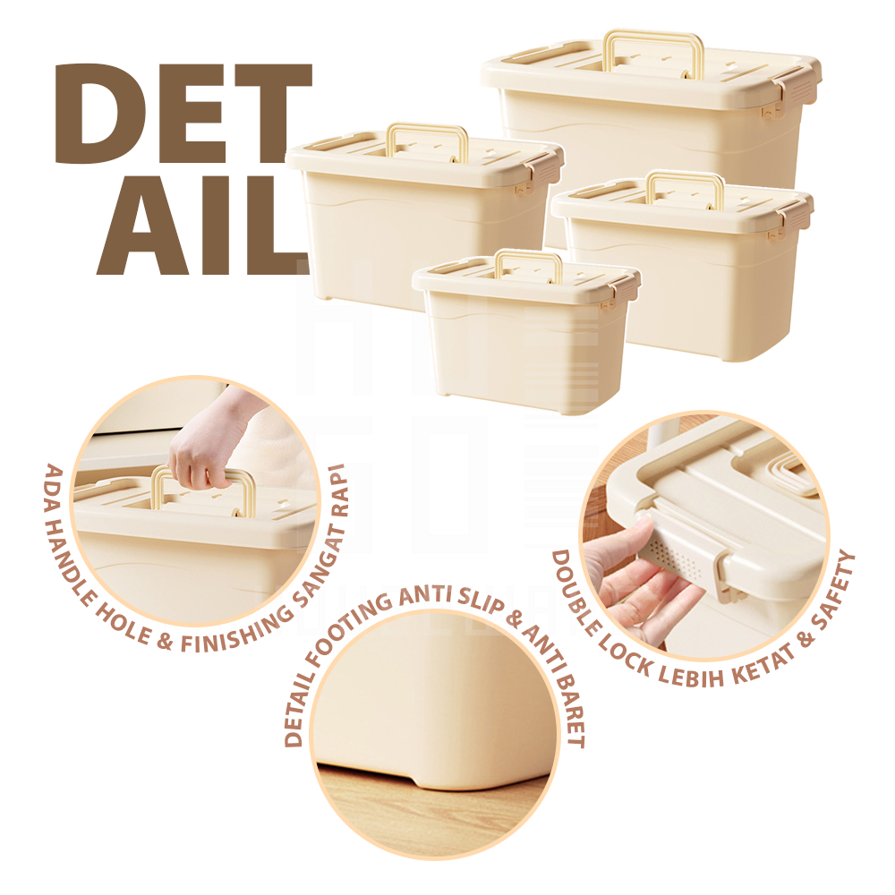 Hugo Kontainer Box Storage Organizer Box Tempat Penyimpanan Besar Jumbo Multifungsi Kontainer