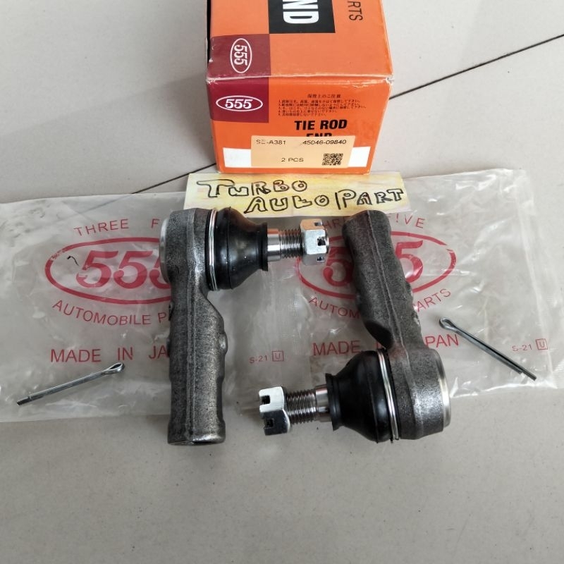 TIE ROD END INNOVA REBOND FORTUNER VRZ TRD HILUX DC MEREK 555 MADE IN JAPAN ORIGINAL