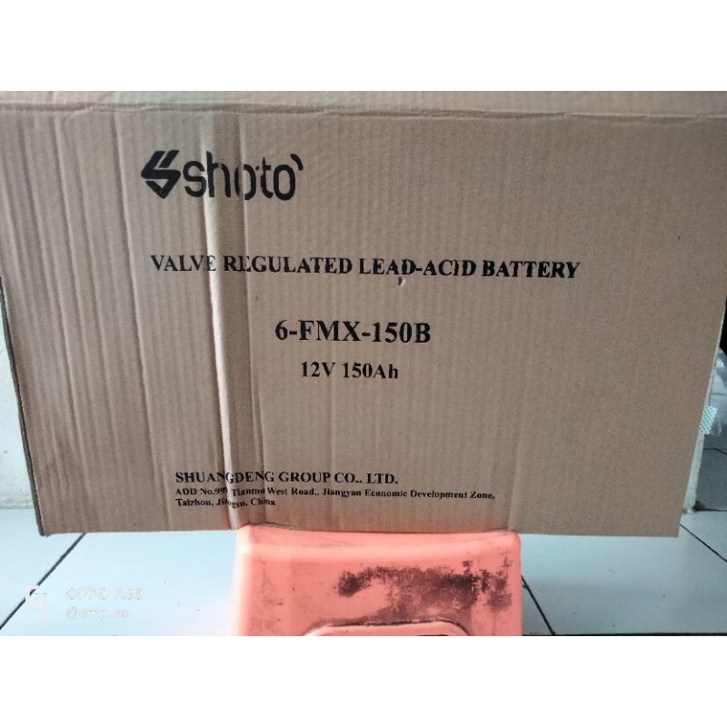 BATTREY VRLA  SHOTO 12V 150AH NEW