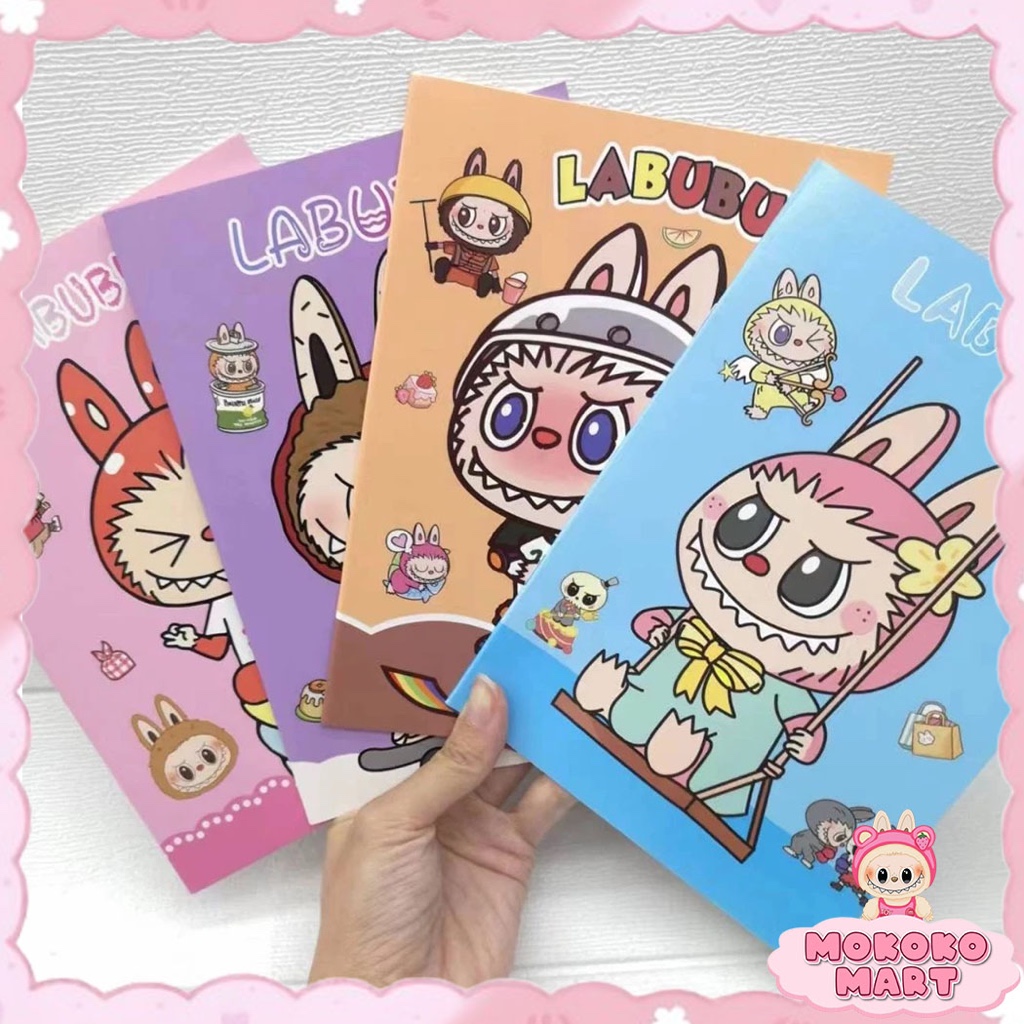 

MM Buku Tulis Aesthetic Notebook Karakter Labubu Lucu Buku Catatan Sekolah Buku Tulis Kertas A5 ATK