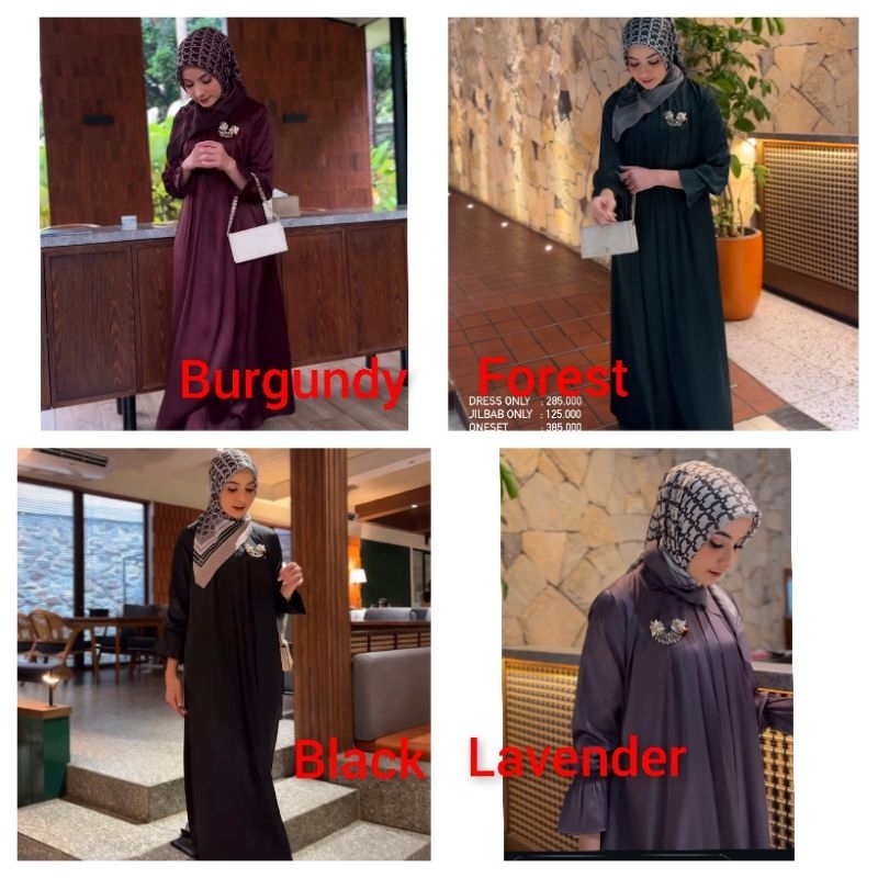 SIAP KIRIM KAMILAA DRESS BY KALEELA ID (BISA SHOPEE VIDEO) KAMILAA ONE SET DRESS BY KALEELA ID
