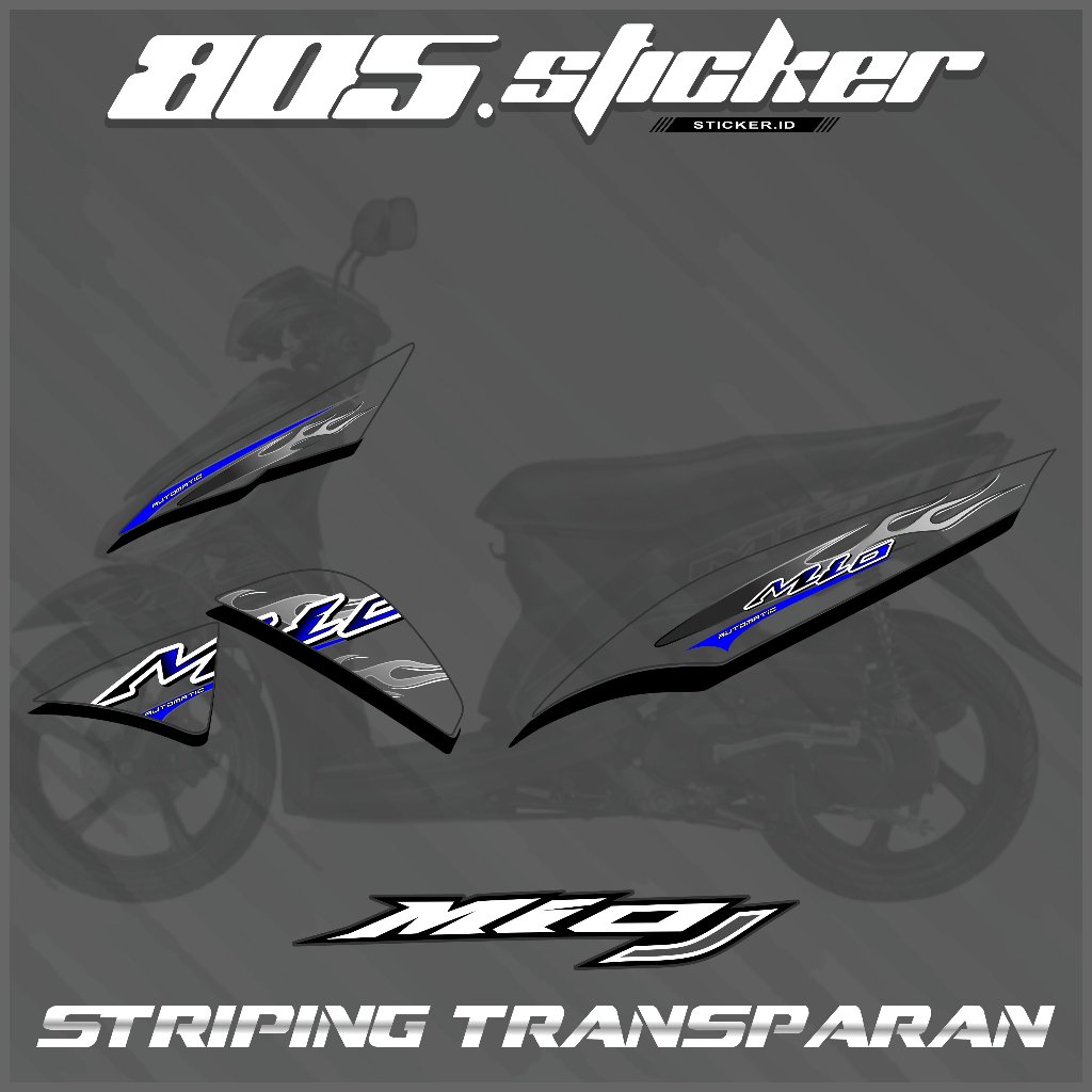 STRIPING TRANSPARAN MIO J/STIKER MIO J/STRIPING MIO J TRANSPARAN TERBARU