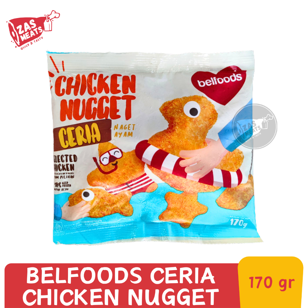 

BELFOODS CHICKEN NUGGET CERIA 170GR | Belfoods Naget Ayam Ceria 170 gram