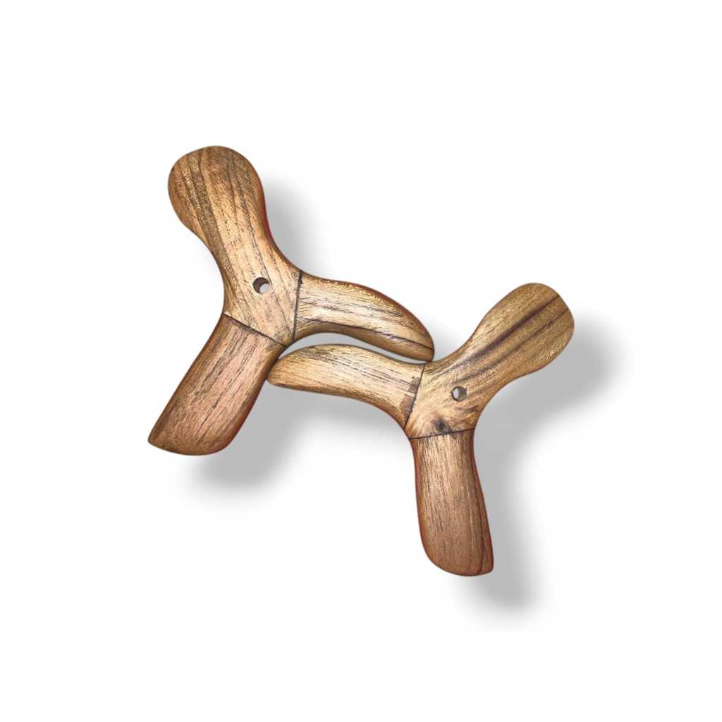 Alat Pijat Segitiga Kayu Pijat Kaki Kerokan Tradisional