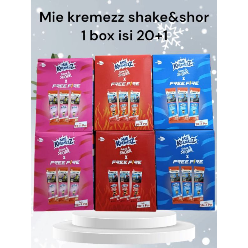 

Mie KremezZ Shake & Shorr Aneka Rasa (1 Box Isi 20+1)
