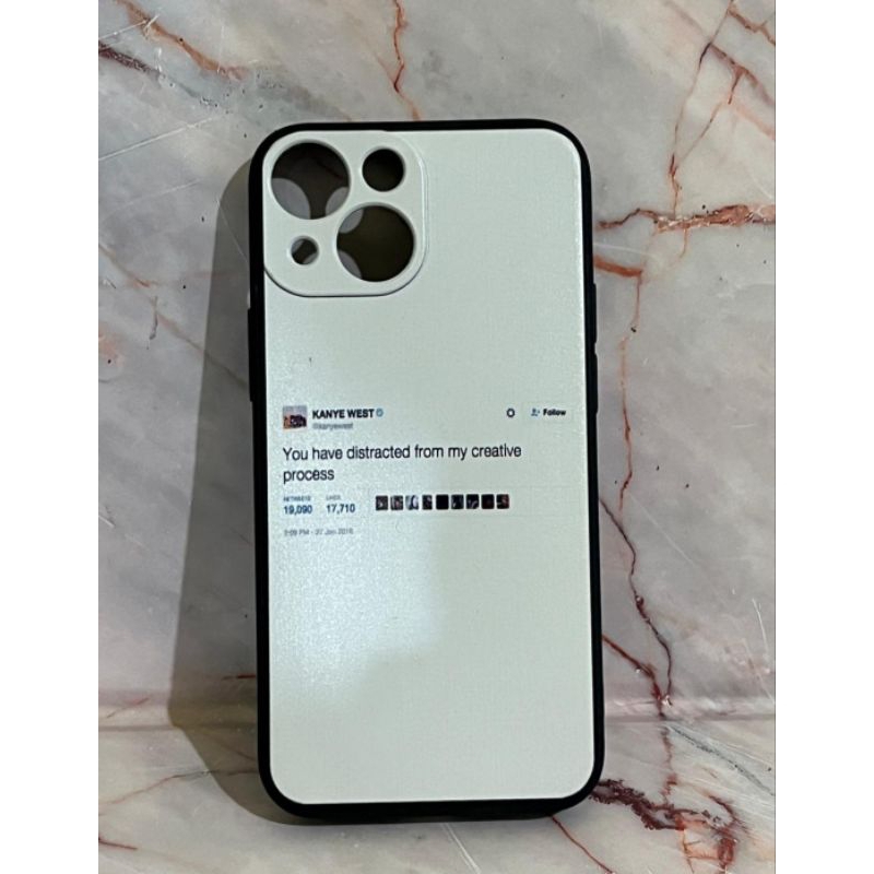 [SOLD ON T] Preloved Kanye West's T w t Iphone 13 Mini Case