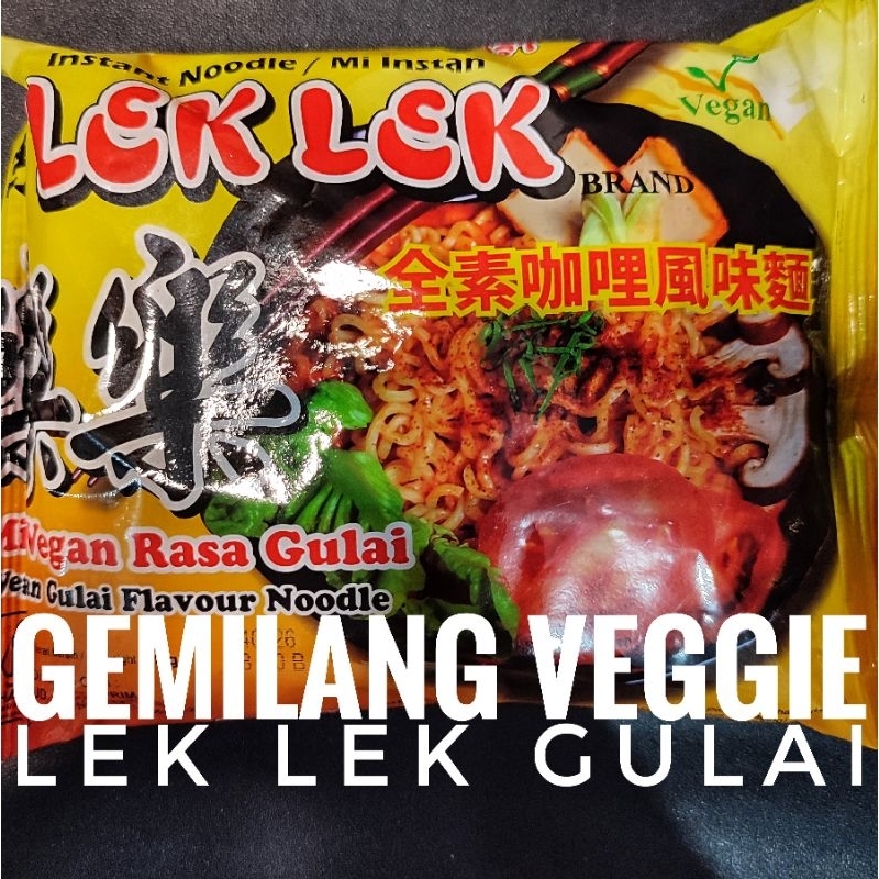 

lek lek gulai mie instant vegan