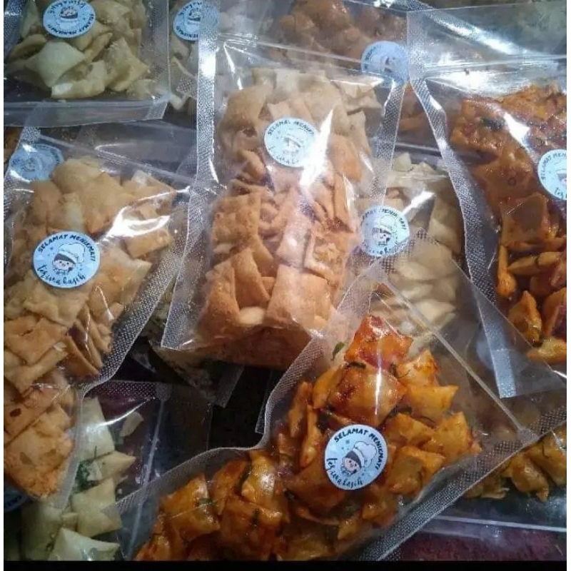 

40gr keripik pangsit bumbu jagung bakar gurih