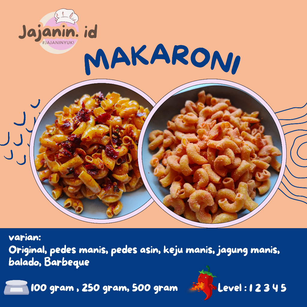 

Makaroni Banyak Rasa 100 Grm 250 Grm 500 Grm