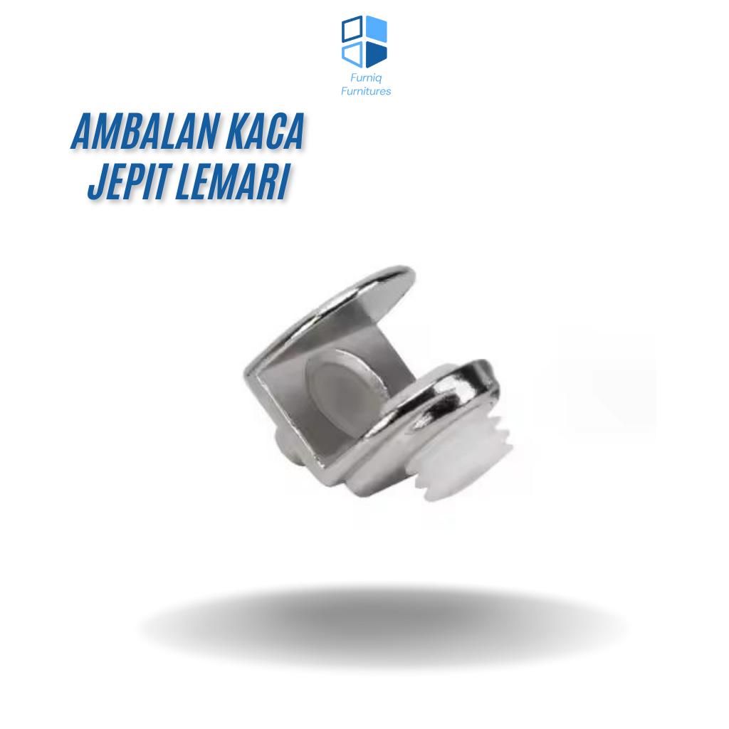 Ambalan Klip Jepit Kaca Kayu Penjepit Sekat Kaca 10mm