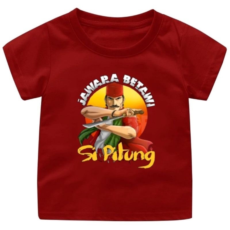 Baju Kaos Anak Dan Dewasa Motip Terbaru Virall JAWARA BETAWI SI PITUNG