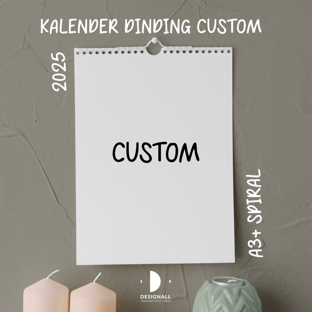 

Designall Kalender Dinding Custom 2025 A3+ Spiral LH