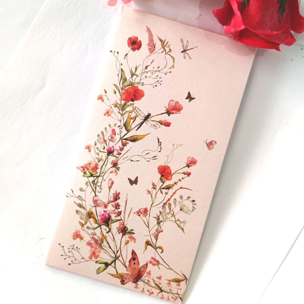 

Amplop Uang Angpao Premium Spring Flower Butterfly | Amplop Panjang Soft Pastel Color Aesthetic | Amplop Lebaran | Angpao Imlek | Amplop Nikah Kondangan