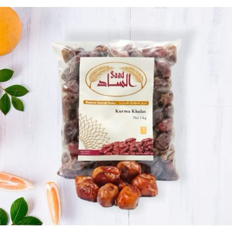 

kurma saudi khlas AL SAAD 1.kg legit / kurma khalas 1kg