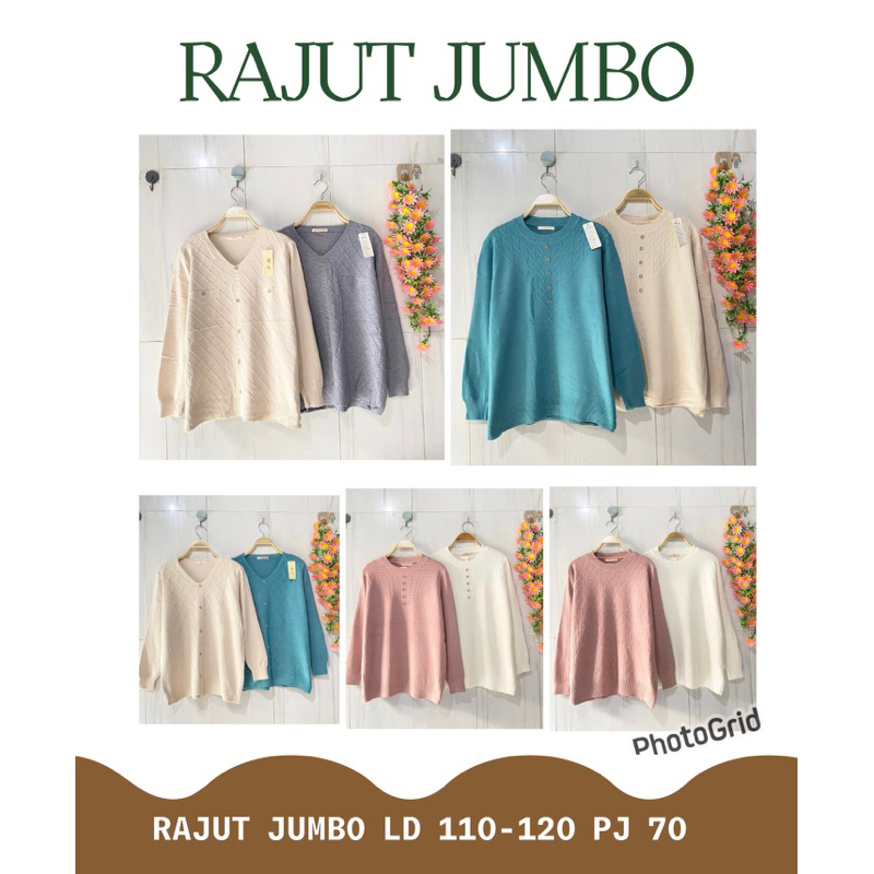 YZ4 rajut jumbo atasan rajut awan wanita import atasan rajut import premium
