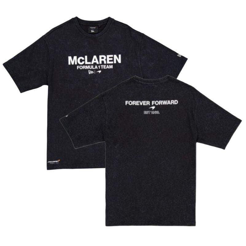 T-Shirt New Era Cap McLaren Wordmark Black Oversized Original