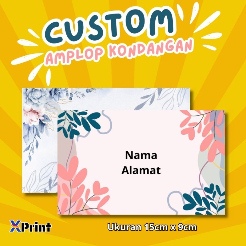 

[ 50 Pcs ] Amplop kondangan custom cetak amplop kondangan ukuran 152x95