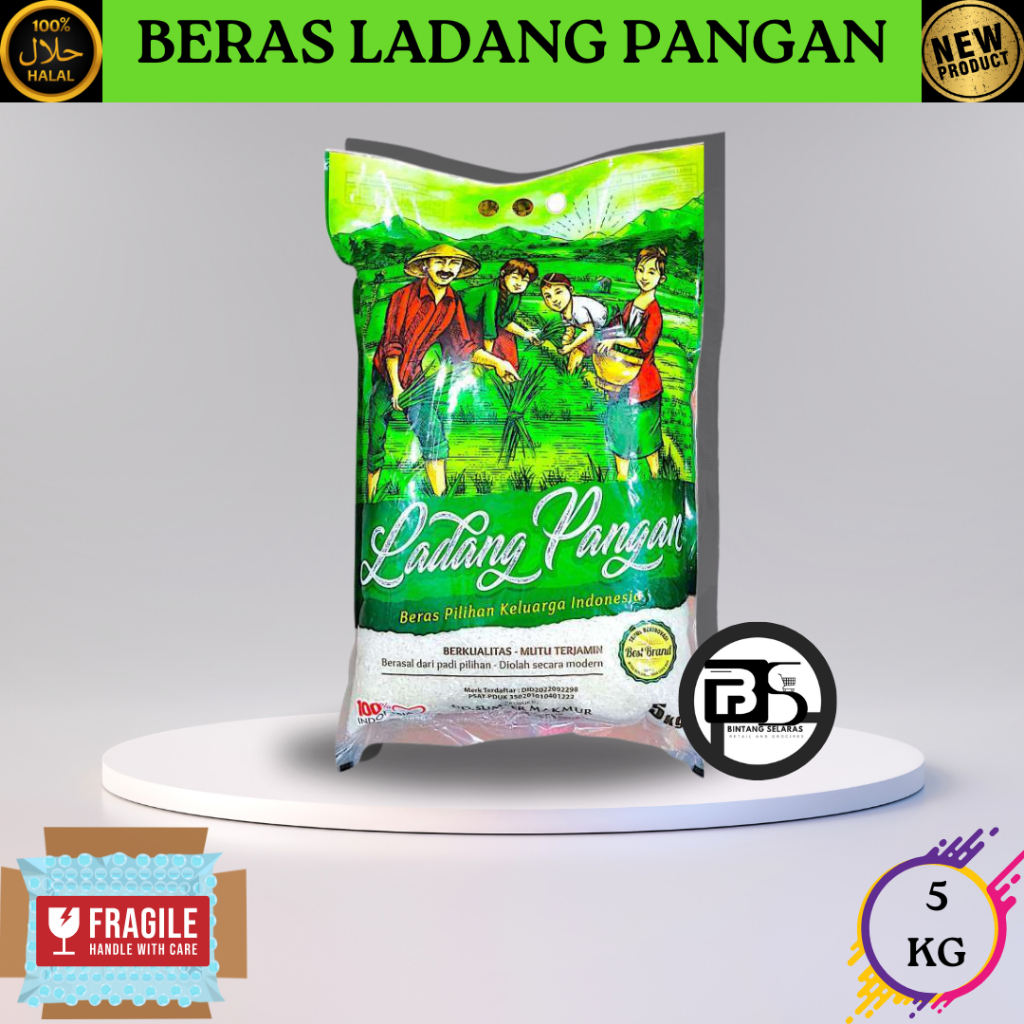 

BERAS LADANG PANGAN 5 Kg - Beras Premium Pulen dan Berkualitas