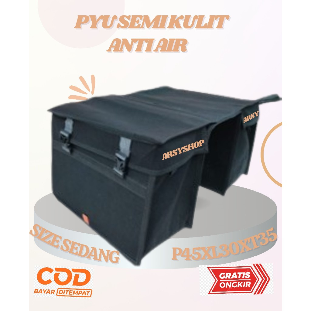 Tas Keranjang Motor Kurir Super Tebal Kuat Tahan Air