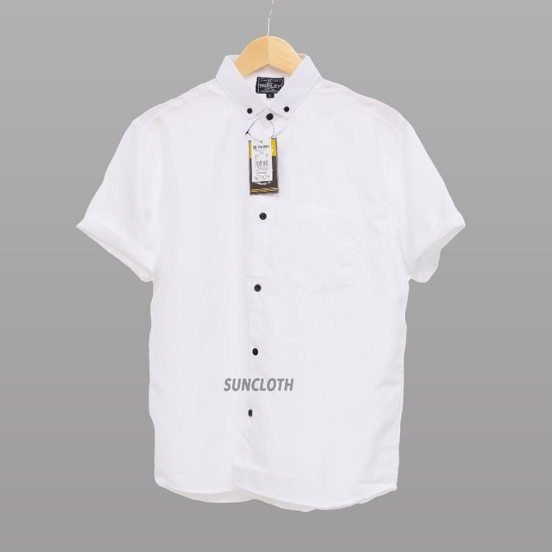 Kemeja pria warna PUTIH Lengan pendek / Kemeja Kasual Street Style