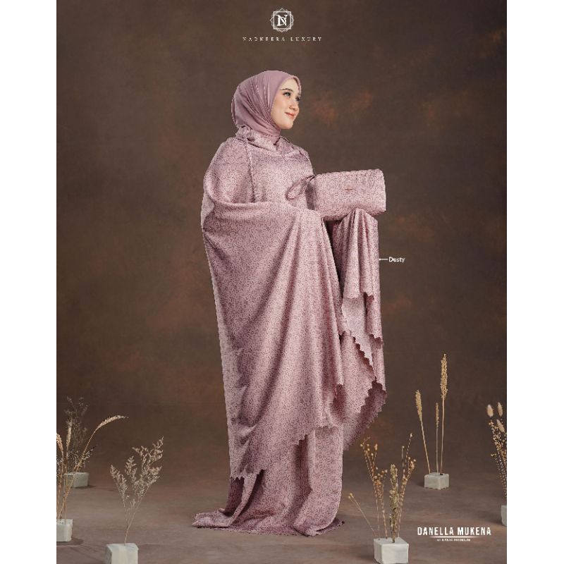 [NEW] ✔️ DANELLA MUKENA • NADHEERA LUXURY / Mukena Dewasa Adem Silk Satin Mewah Mukena Sultan Reslet