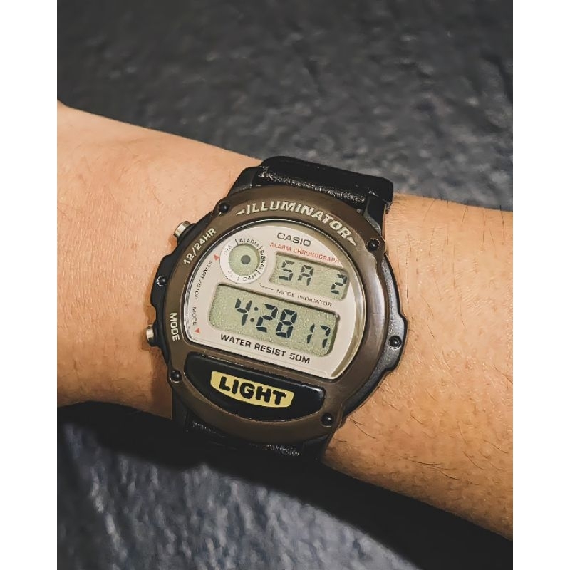 Original Rare Casio Illuminator W89HB-5AV Retro Preloved