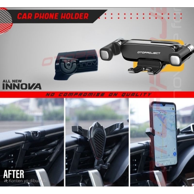 Otoproject - Car Phone Holder HP Innova Reborn - Dudukan HP Mobil Innova