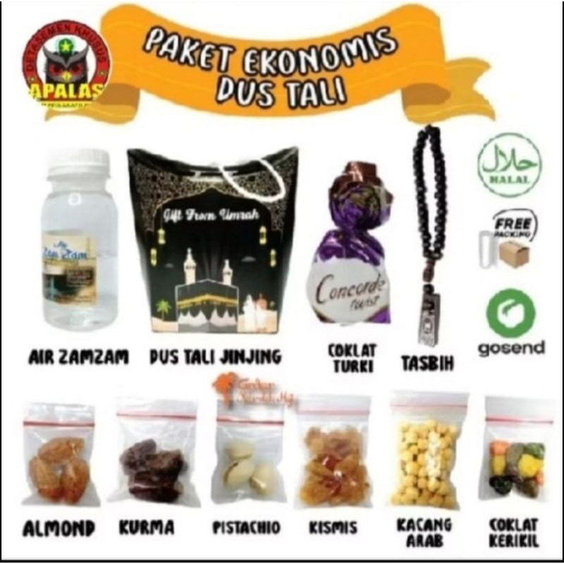 

PAKET DUS TALI OLEH OLEH HAJI DAN UMROH PAKET LENGKAP(min. 5 paket per varian)