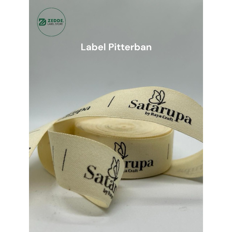 

( Label Katun Pitterban Import 1,2cm Free Design ) Label Baju Katun Pitterban Label Murah 1,2cm x 100pcs