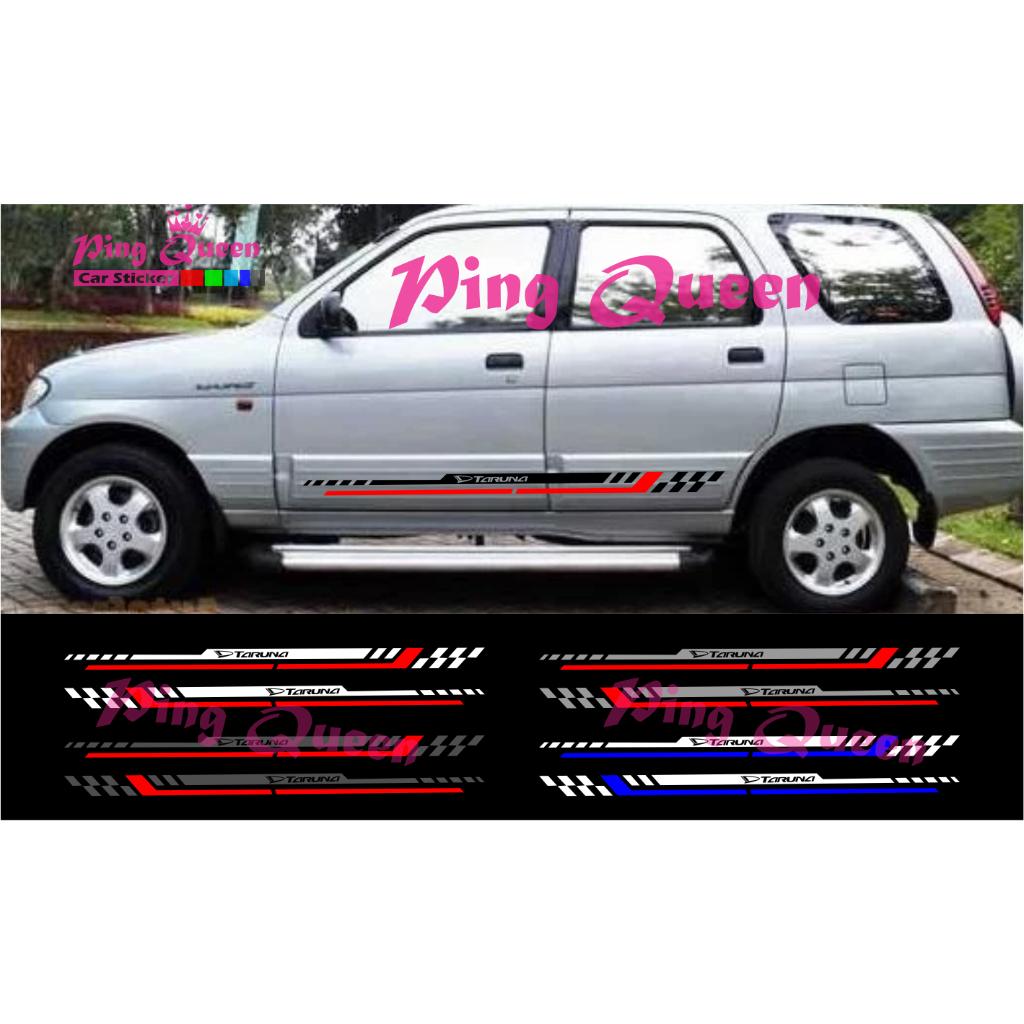 STICKER BODY SAMPING MOBIL TARUNA STICKER CUTTING MOBIL DAIHATSU TARUNA