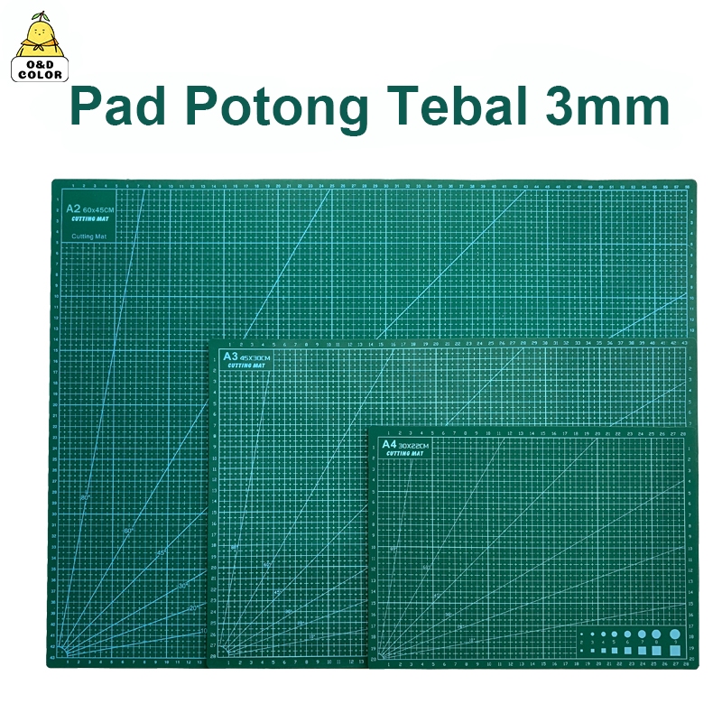 

A2/A3 Cutting Mat/PVC Cutting Mat Cutting Mat Dua Sisi Alat DIY Cutting Board Lapisan Lima Tebal Alas Potong Kertas /Cutting Mat / Ketebalan 3MM 5 Lapisan PVC Board