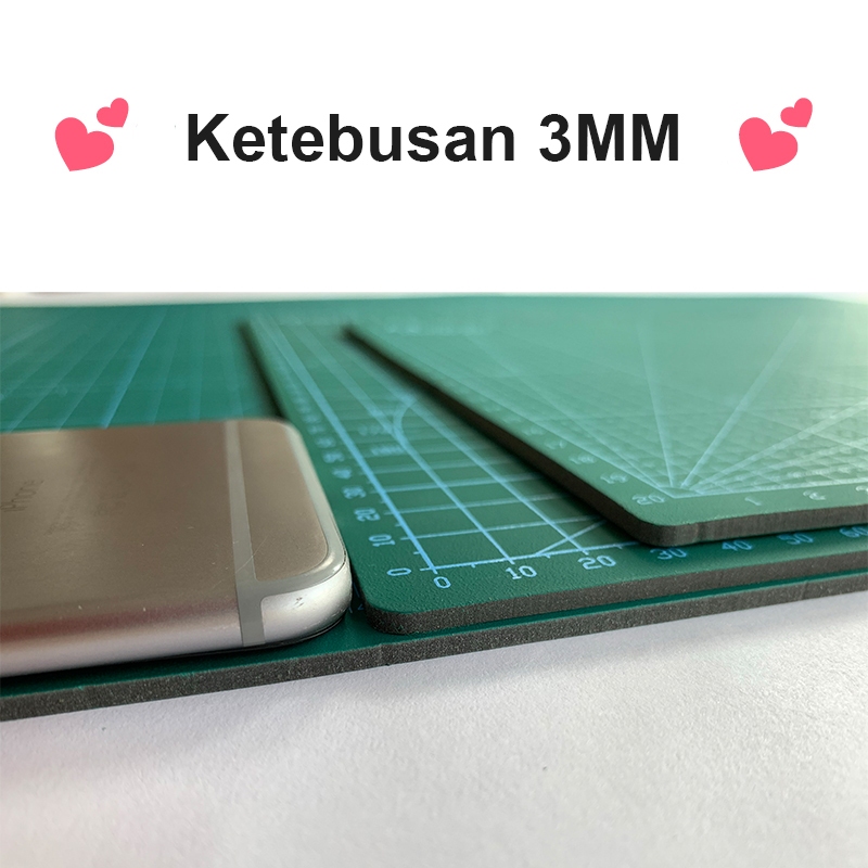 

gk A2/A3 Cutting Mat/PVC Cutting Mat Cutting Mat Dua Sisi Alat DIY Cutting Board Lapisan Lima Tebal