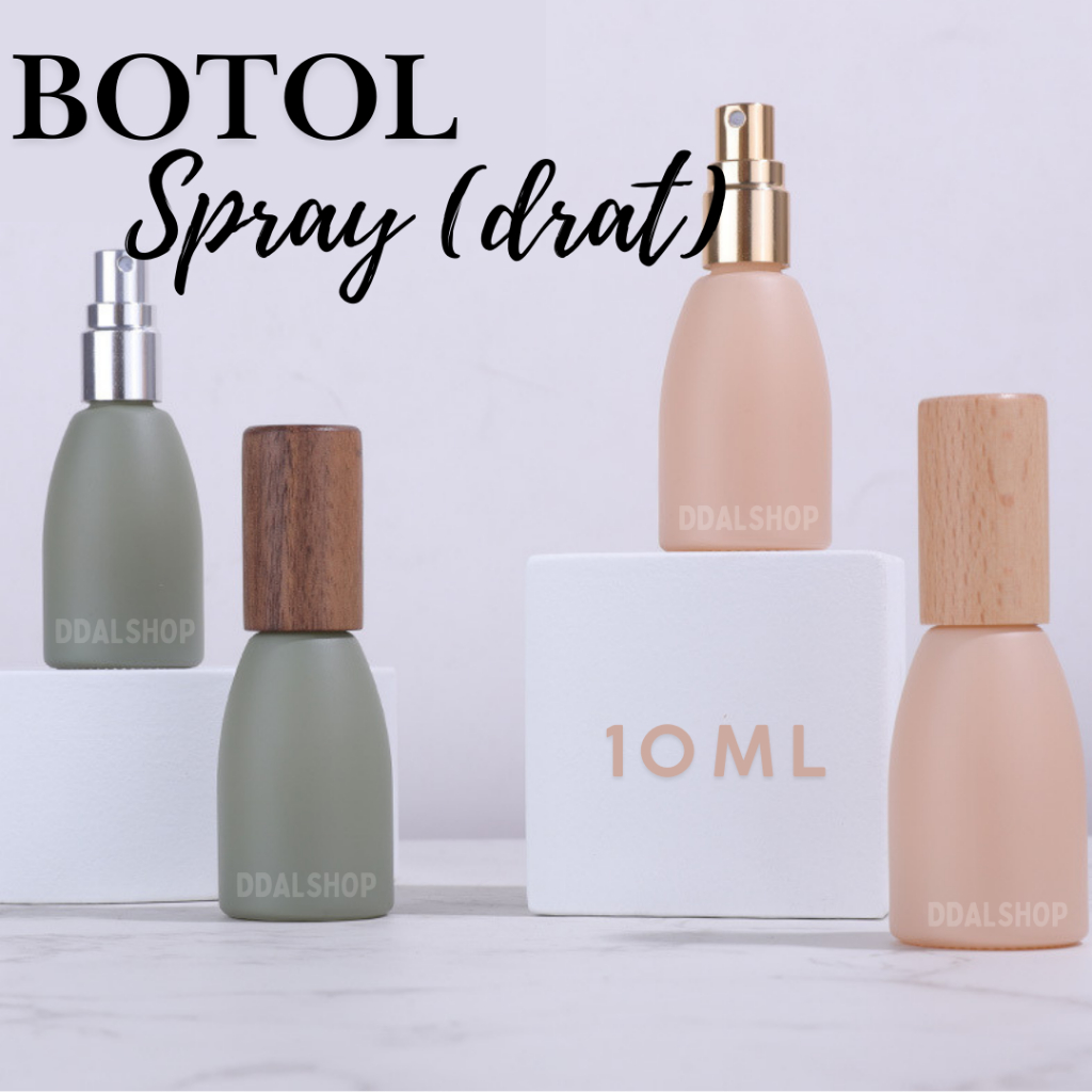 Botol Parfum Kosong Mini 10ml Spray Kaca Aesthetic Praktis untuk Travel Refill Desain Unik