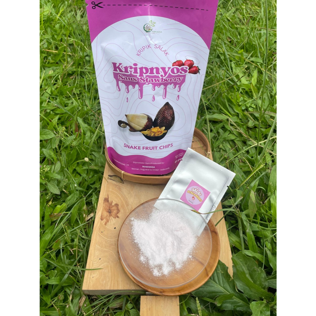 

kripnyos kripik salak saus stawberry