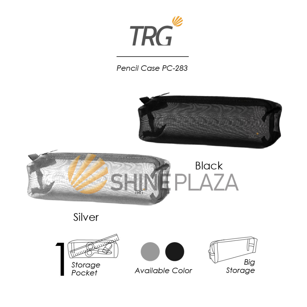 

TRG Mesh Zipper Pencil Case PC-283 - Tempat Kotak Pensil Alat Tulis Jaring TRG