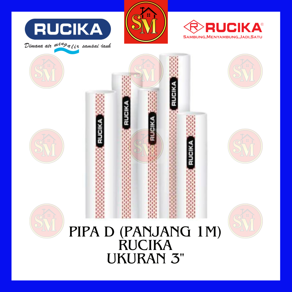 Pipa / Paralon air PVC ecer 1 M Rucika D 3"