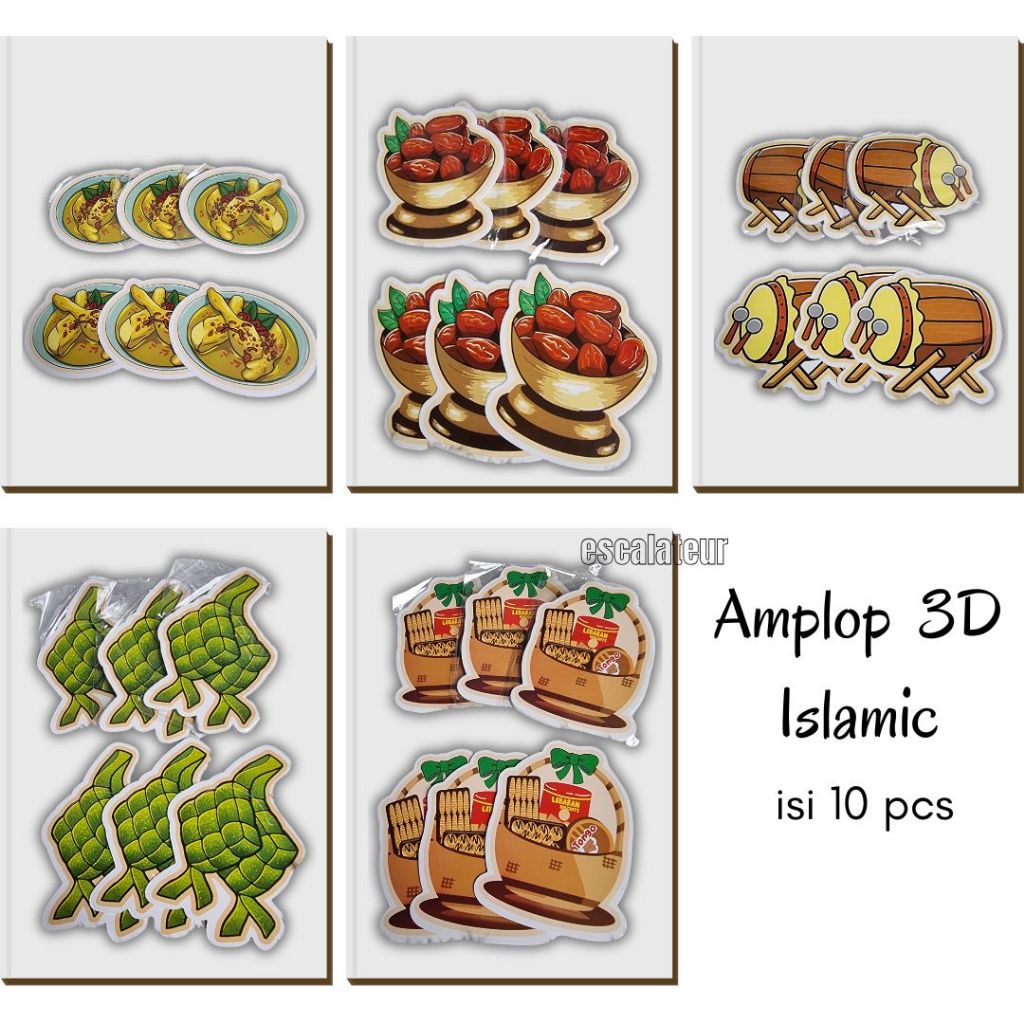 

1PACK Amplop Lebaran Amplop 3d Amplop Idul Fitri Gambar Ketupat