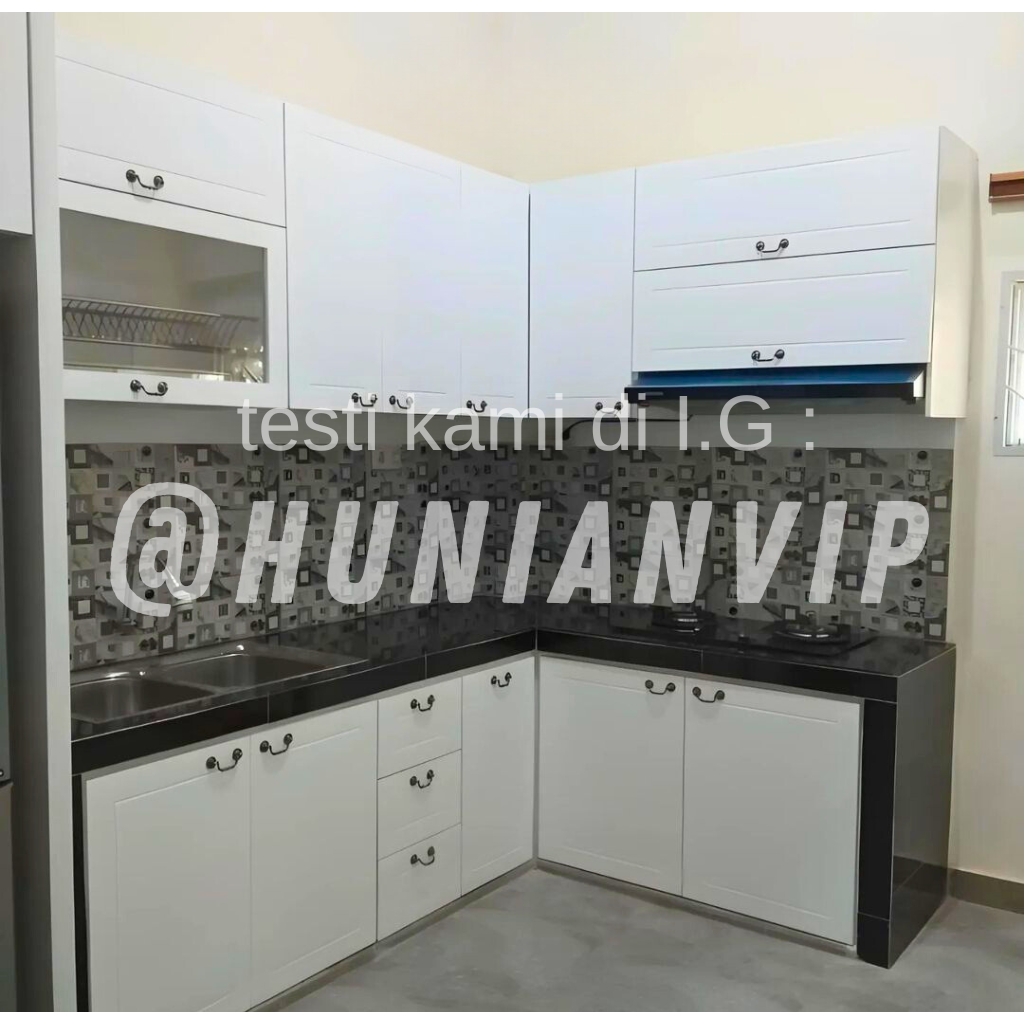 Kitchen set minimalis modern full aluminium surabaya