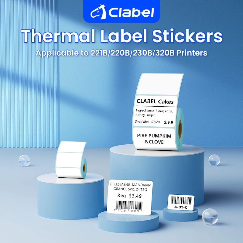 

CLABEL Kertas Thermal Label Stiker Pakaian Makanan Price Tag 220B/221B/230B