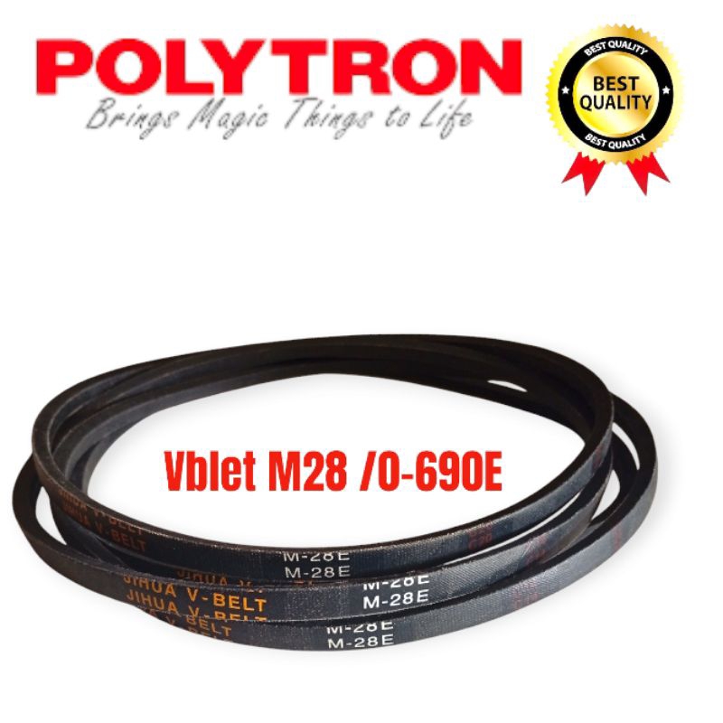 fanbelt vbelt 0-690E /m28 mesin cuci polytron 2 tabung