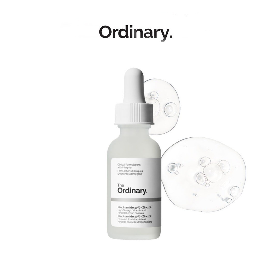 The Ordinary Niacinamide 10% + Zinc 1% Serum - Atasi Minyak Berlebih & Cegah Jerawat