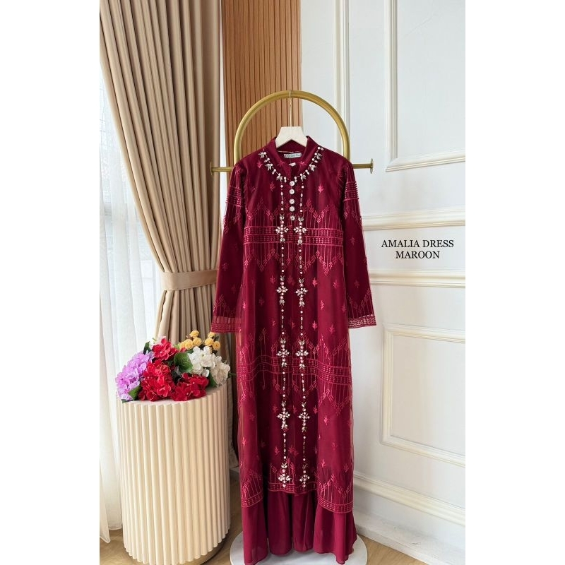 Amalia dress Gamis Tulle Fashion Muslim Modern