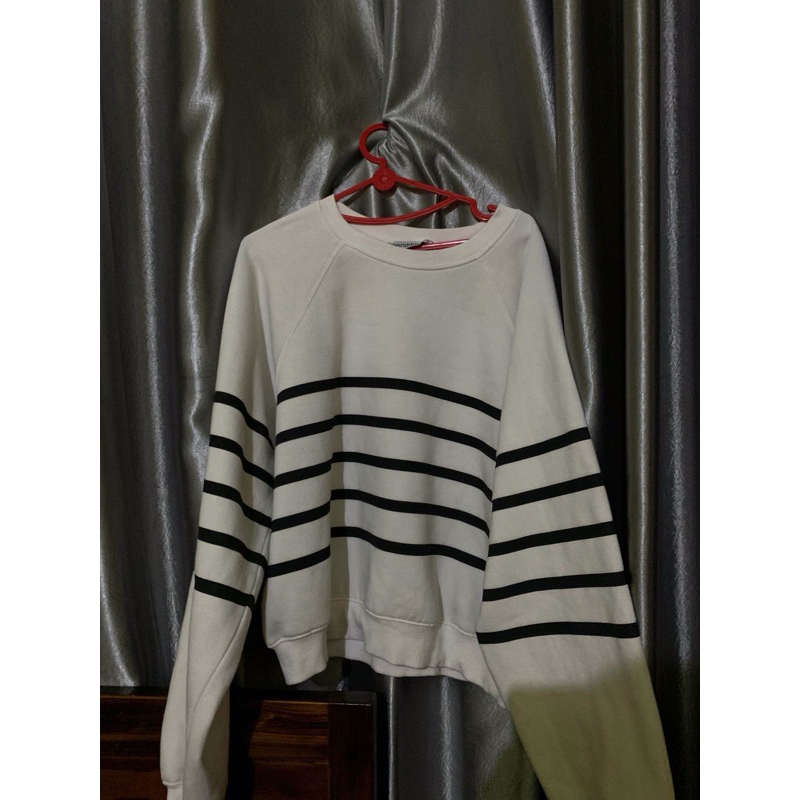 Co sweater bershka strip hitam&putih