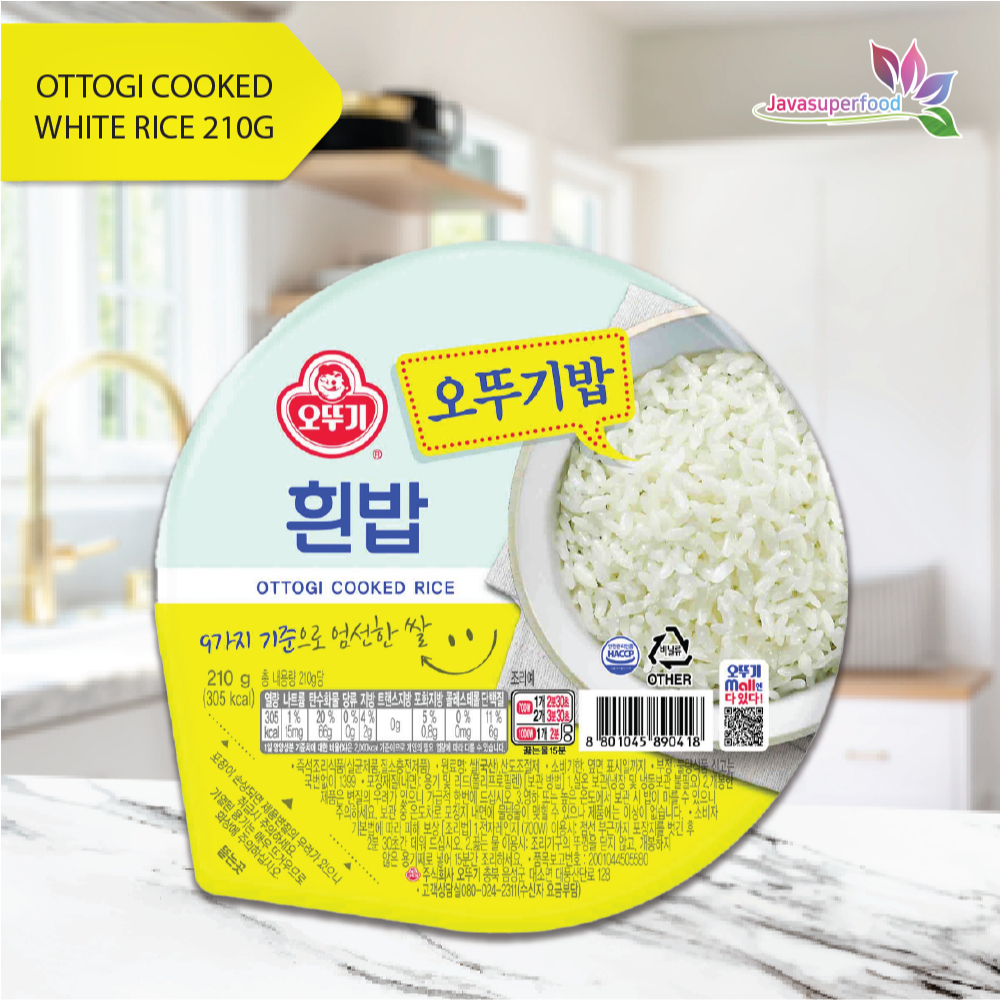 

Ottogi White Rice Cooked 210G Korean / Nasi Putih Instan Korea