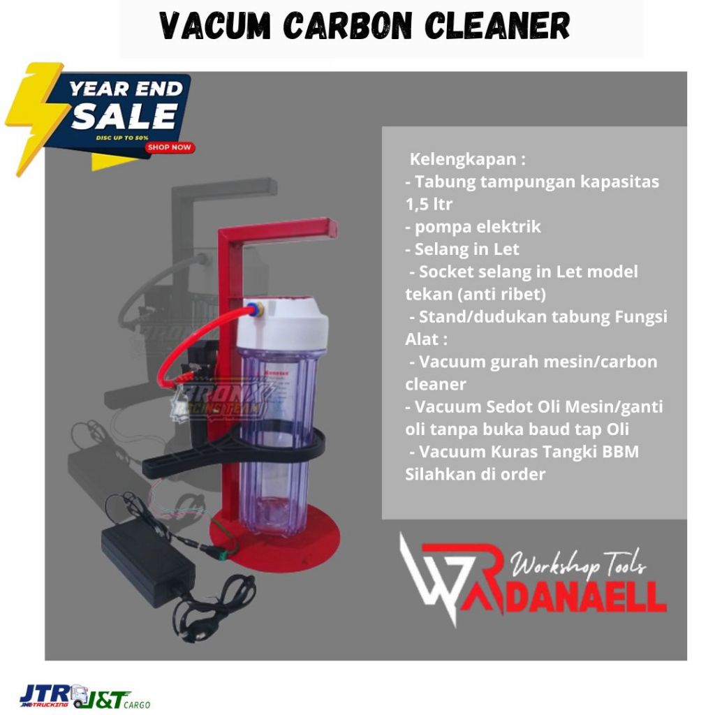 Vacum Carbon Cleaner Alat Sedot Oli Gurah Mesin Elektrik Sedot Oli
