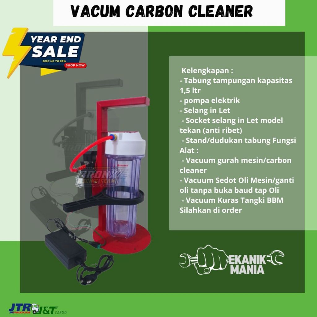 Vacum Carbon Cleaner Alat Sedot Oli Gurah Mesin Elektrik Sedot Oli