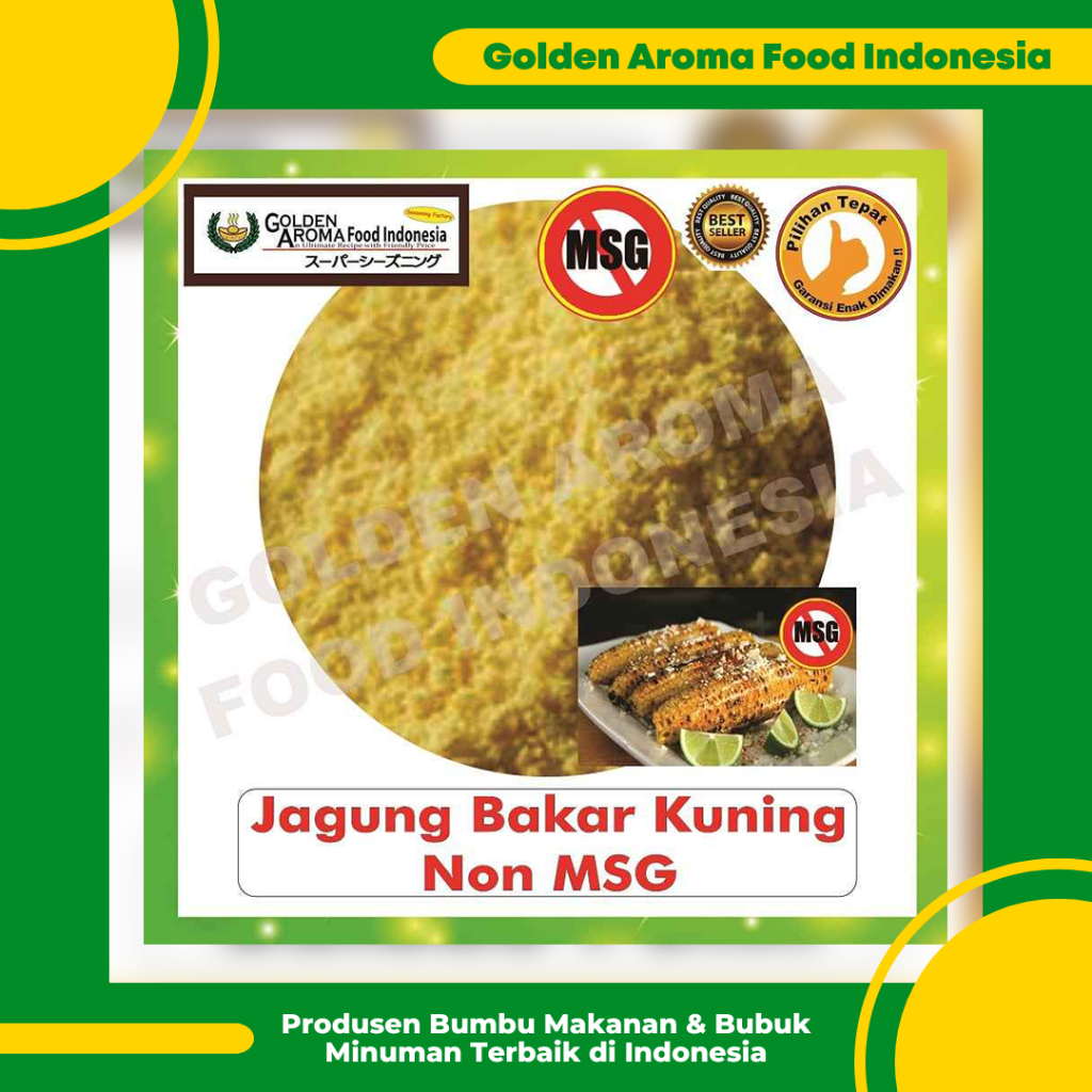 

Bumbu Tabur Rasa Jagung Bakar Kuning Non MSG 1kg, Jual Bubuk Tabur Grilled Corn Non MSG Murah Enak