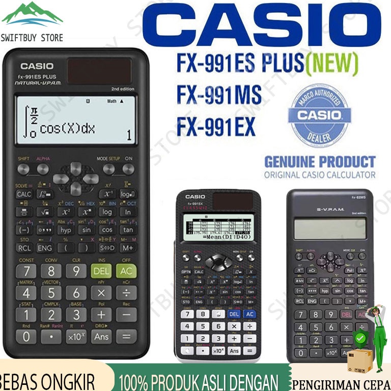 

KODE A59U Kalkulator Scientific Casio Matahari4 Konstanta Rumus ilmiah Calculator Scientific Casio Kalkulator Casio Scientific 417 FungsiDua Sumber Tenaga Baterai Dan Tenaga FX991EX991ESPlus