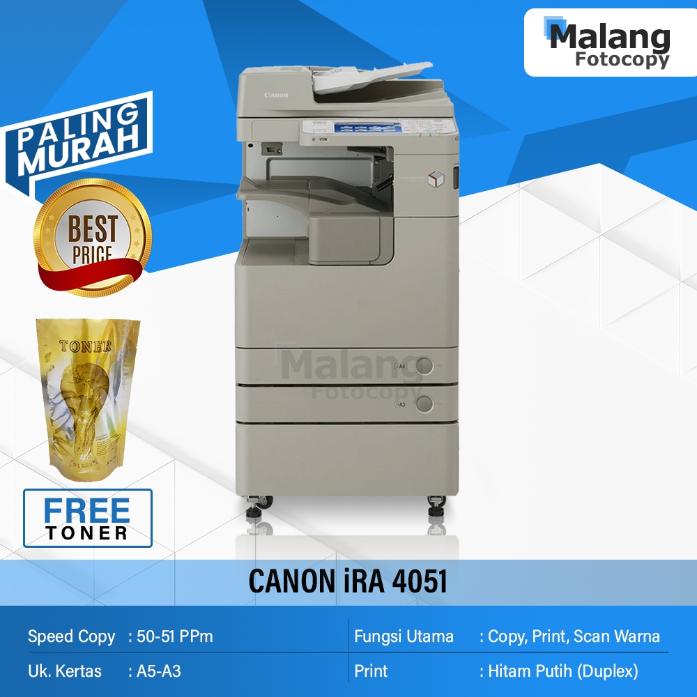 Mesin Fotocopy CANON IRA 4025 / 4035 / 4045 / 4051 Rekondisi Import